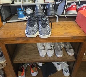 Nike Kids Black and White Patterned Sneakers